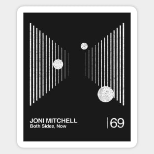 Joni Mitchell / Minimalist Graphic Artwork Design Magnet